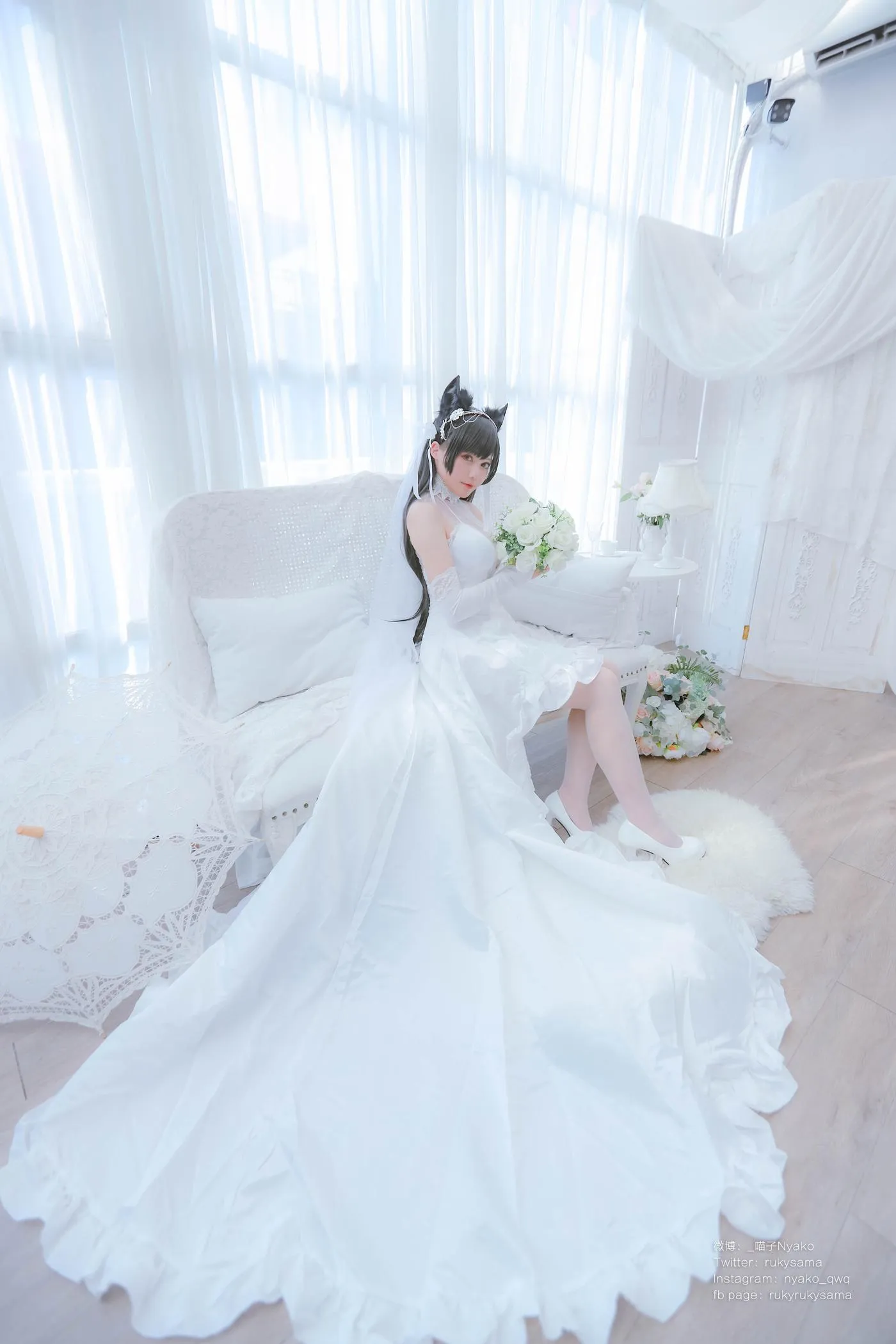 Nyako喵子 – NO.38 爱宕婚纱 [62P]插图6